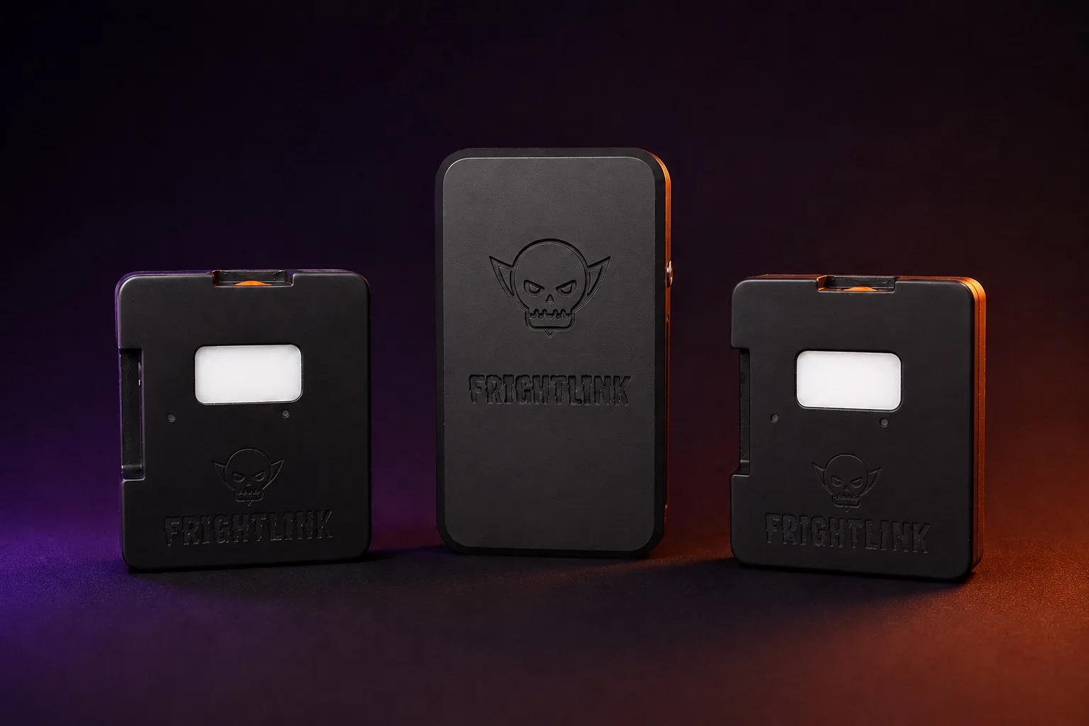 FrightLink Hub and two matching accessory enclosures in the existing studio product image.